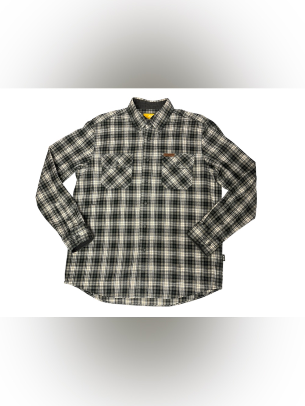 Jeep thick plaid button down over shirt